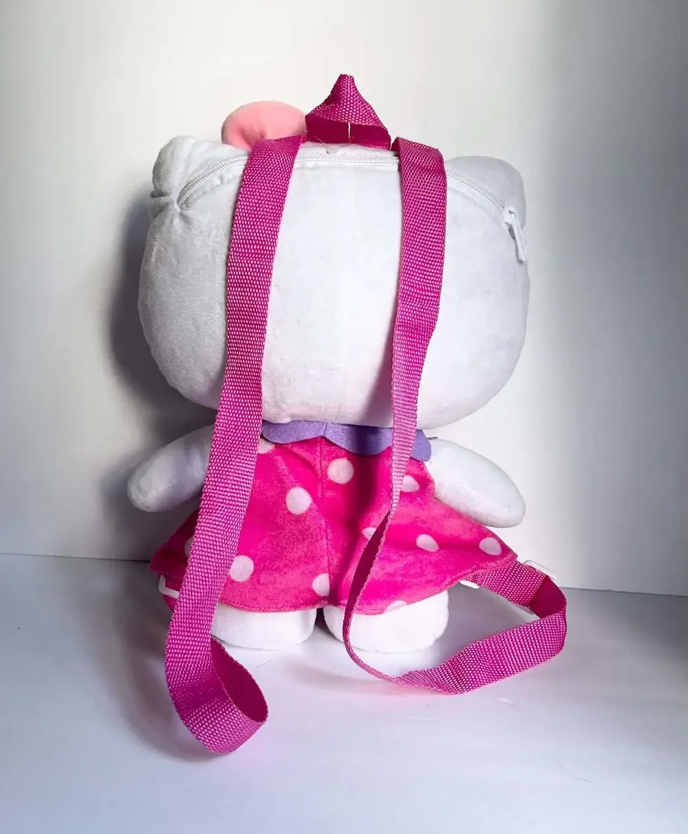 Sanrio Hello Kitty Polka Dot Dress Plush Backpack